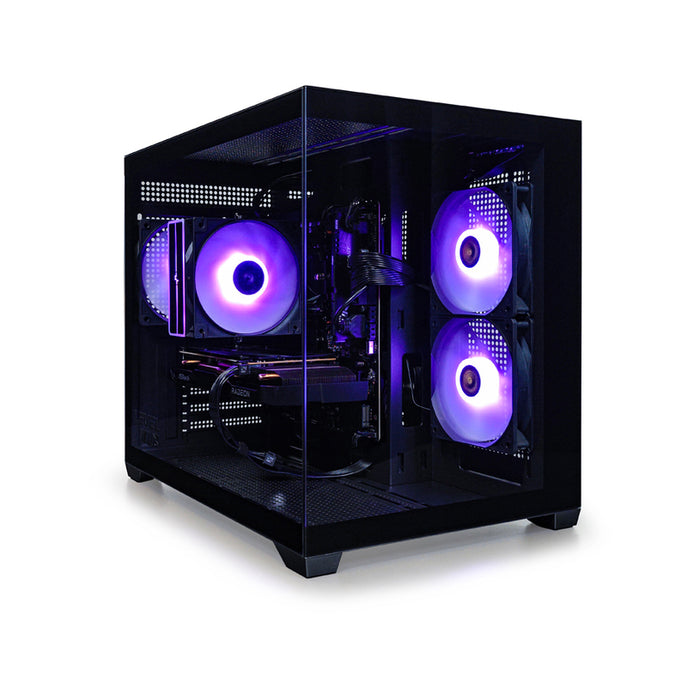 Gaming desktop computer LEVEL UP QUARTZ EVO BLACK AMD RYZEN 5 7500F, AMD RADEON RX 7600, 8 GB GDDR6, RAM MEMORY 16 GB, 6000 MHz
