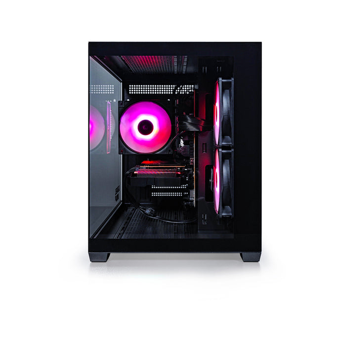 Gaming desktop computer LEVEL UP QUARTZ EVO BLACK AMD RYZEN 5 7500F, AMD RADEON RX 7600, 8 GB GDDR6, RAM MEMORY 16 GB, 6000 MHz
