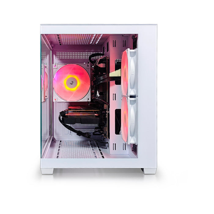 Gaming desktop computer LEVEL UP QUARTZ EVO WHITE AMD RYZEN 5 7500F, AMD RADEON RX 7600, 8 GB GDDR6, RAM MEMORY 16 GB, 6000 MHz