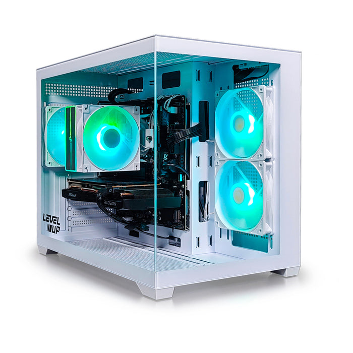 Gaming desktop computer LEVEL UP QUARTZ EVO WHITE AMD RYZEN 5 7500F, AMD RADEON RX 7600, RAM 16 GB, 6000 MHz