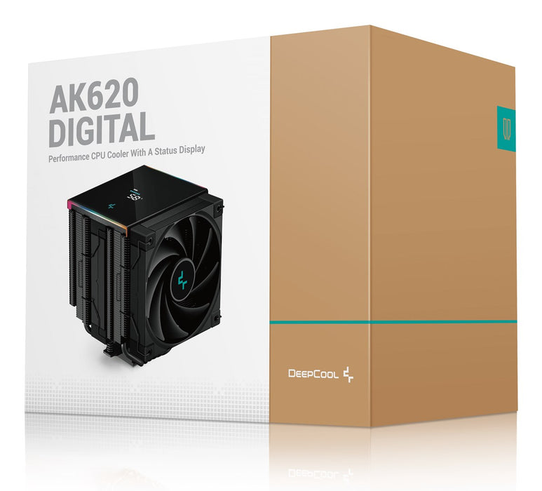 DeepCool AK620 DIGITAL Processor Air cooler 12 cm Black 1 pc(s)
