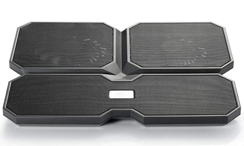 Laptop cooler DeepCool Multi Core X6, 15.6", 2x140+100 mm, Black