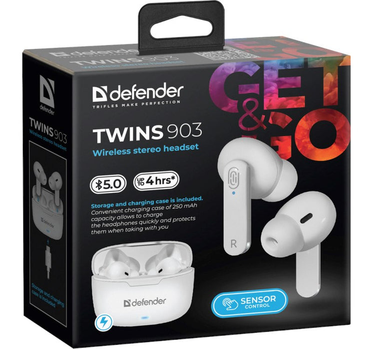 Bluetooth headphones TWINS 903 white