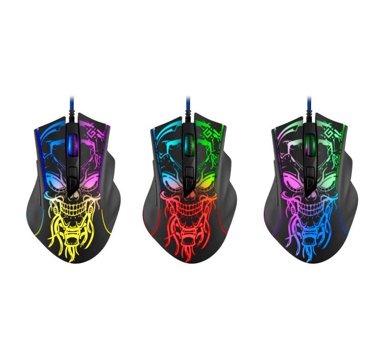 Gaming, optic, wired mouse  DEFENDER GM-928 BULLETSTORM 7200dpi 7P illuminate