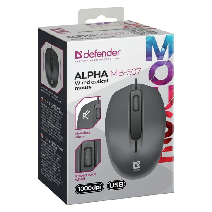Optical mouse Defender ALFA MB-507 Black 1000 dpi