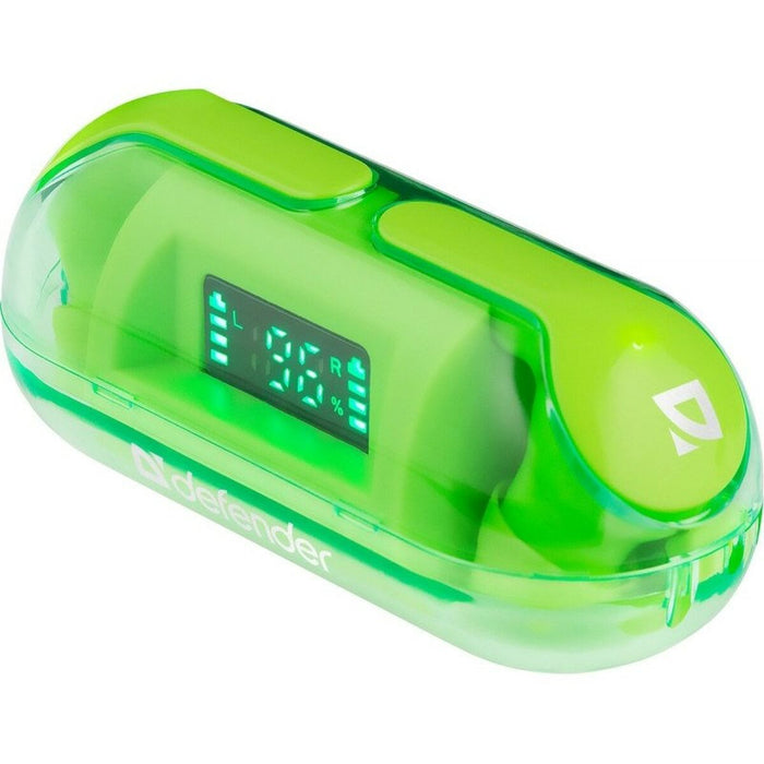 Wireless Earphones with Charging Case Defender TWINS 916 Green