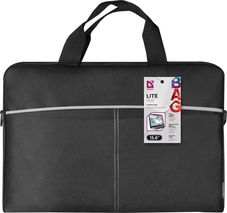 Defender Lite notebook case 39.6 cm (15.6") Black, Grey