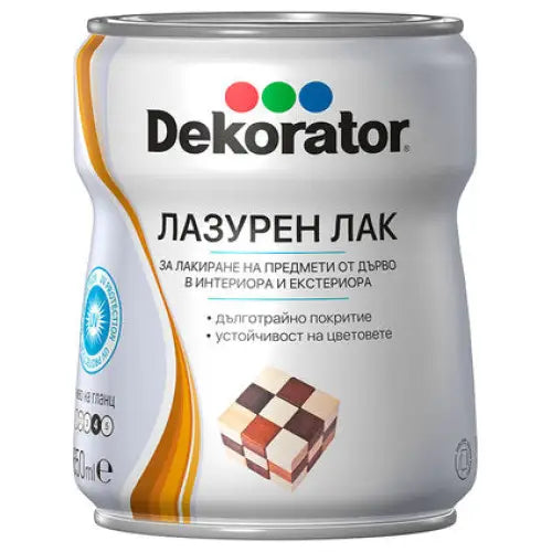 DEKORATOR LACQUER 650 ML DARK TEAK - Лакове за дърво<<<Лакове и импрегнанти за дърво<<<Бои и