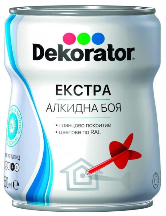 EXTRA ALKYD PAINT 650 ML RAL 8016 DEKORATOR