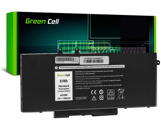 Dell Latitude 5400 5410 5500 5510 Precision 3540 3550 4GVMP 7.4V 8000mAh GREEN CELL Laptop Battery - Батерии за
