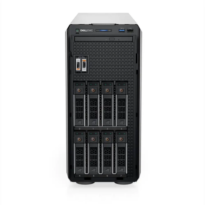 DELL PE T350 8x3.5 HP Xeon E-2334 16GB 1x480GB SSD RI Bezel Broadcom 5720 Dual Port PERC H355 iDRAC9 Basic 2x700W