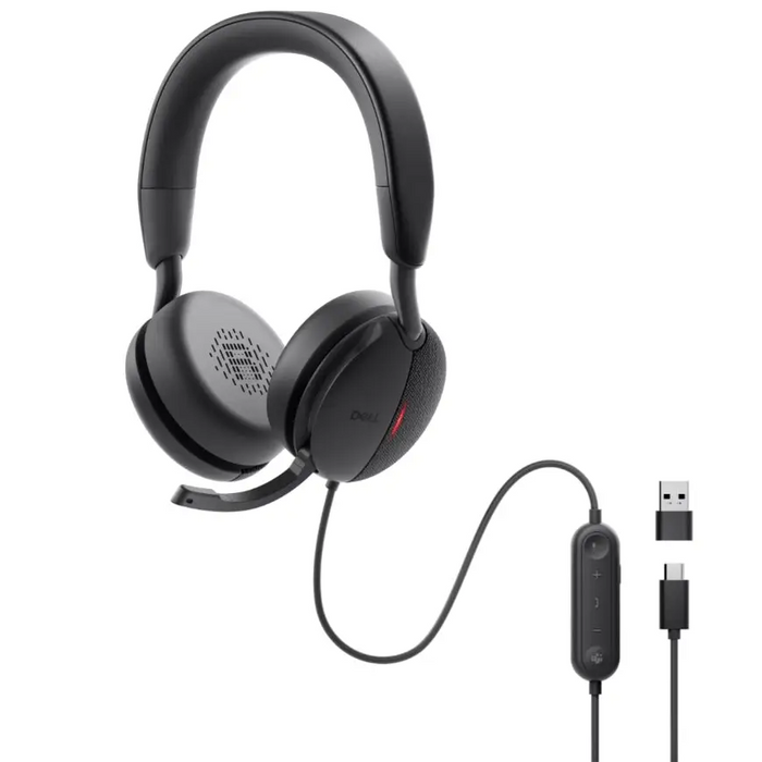 Dell Pro Wired ANC Headset WH5024 + Dell Pro Wired / Wireless Headset Ear Cushions - HE524 - Headset<<<DELL периферия и