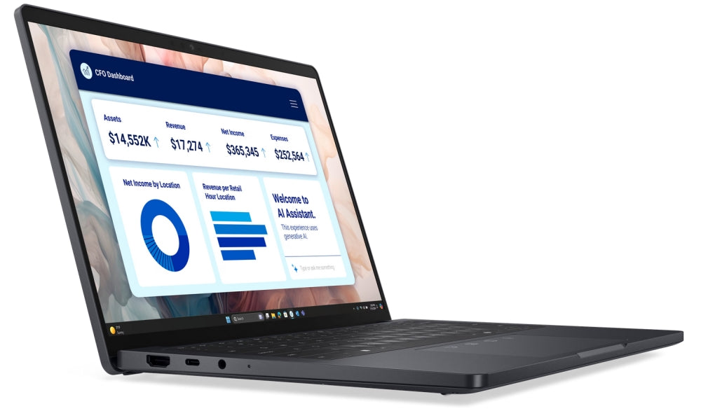 Laptop Dell Pro 13 Premium PA13250, Intel Ultra 5 236V (40 TOPS NPU, 8cores, up to 4.7 GHz), 13.3" F