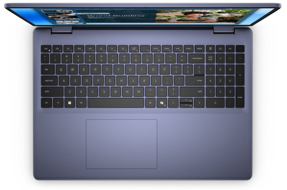 Dell 16 DC16251, Intel Core 7 150U (10 cores, up to 5.4 GHz), 16.0" FHD+(1920x1200) AG 300nits, 32GB, 2x16GB, DDR5, 5200MT/s, 1TB M.2 PCIe, Intel Graphics, Cam, FPR, Wi-Fi 6E, Backlit Kb, Ubuntu, Midnight Blue, Aluminium,3Y PS