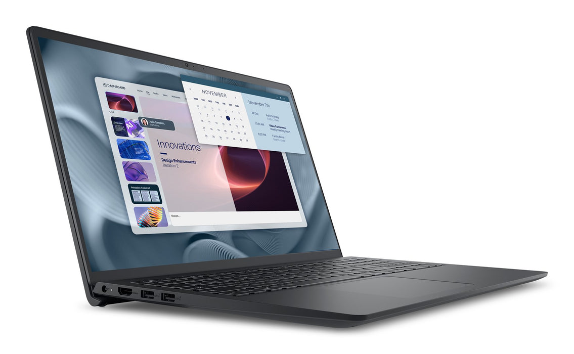 DELL Pro 15 Essential PV15250 Intel Core 3 100U Laptop 39.6 cm (15.6") Full HD 8 GB DDR5-SDRAM 512 GB SSD Wi-Fi 6 (802.11ax) Windows 11 Pro Black