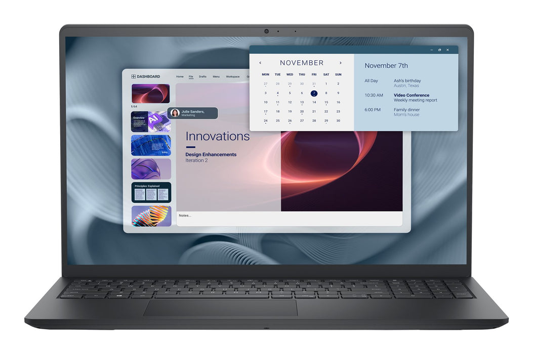 Dell Pro 15 Essential PV15250 Core 3 100U 15.6" FHD 120Hz 250 nits AG 8GB DDR5 4400 512GB SSD Intel UHD Graphics FGRPR WLAN+BT Backlit Keyboard Windows 11 Pro + Dell MS116 Mouse Black 3-Year Pro Support Carbon Black