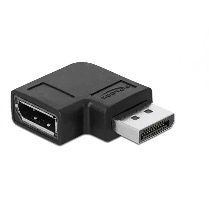 Delock adapter DisplayPort male - DisplayPort female 90° 8K 60 Hz - PC кабели<<<Кабели<<<ValiAPI