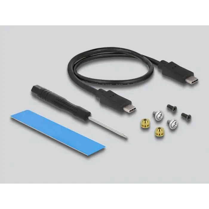 Delock external drawer for M.2 NVMe PCIe or SATA SSD USB-C 3.2 Gen 2 - Чекмеджета за дискове<<<Компютърни