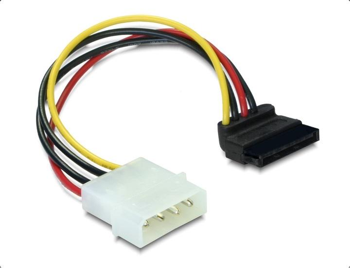 Cable DeLock Power SATA HDD to 4 pin, at 90°, 15 cm