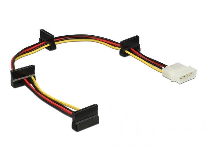 Cable Power Molex 4 Pin > 4 x SATA 15 Pin, 40cm