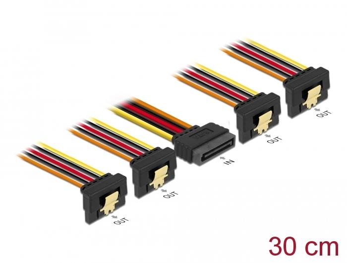 Cable Power SATA - 4 x SATA 15 Pin, 30cm