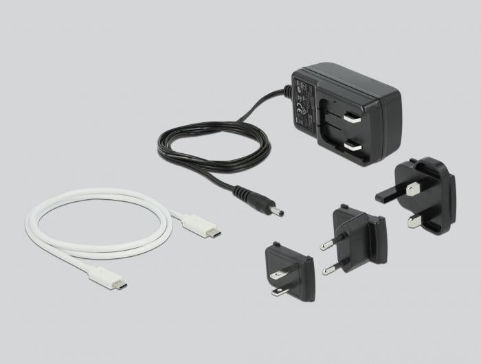 Delock USB-C station, For 2 x 2.5″ SATA HDD / SSD, Cloning