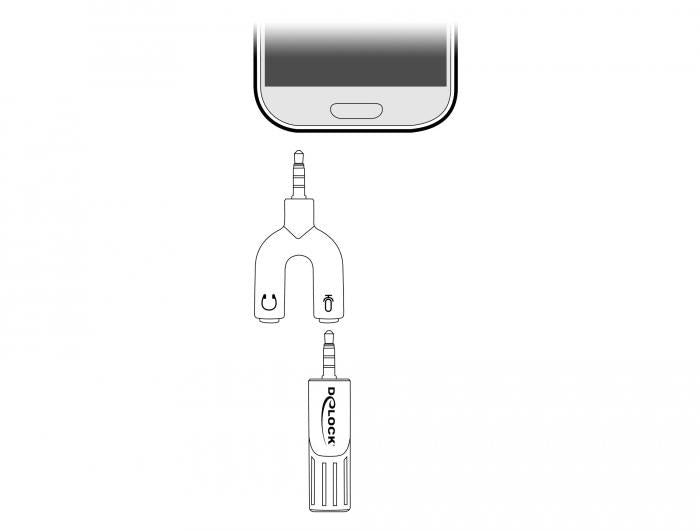 Microphone DeLock 65893, For smartphone/tablet, 65893