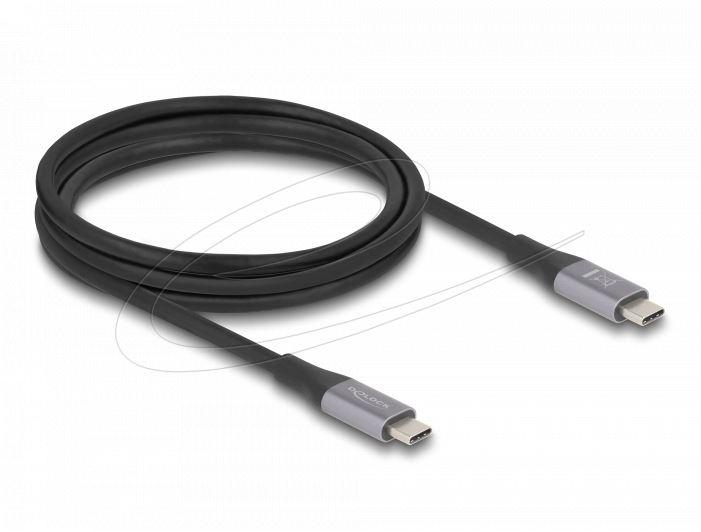 Delock Cable E-Marker, USB-C, 240W, 2 m, gray