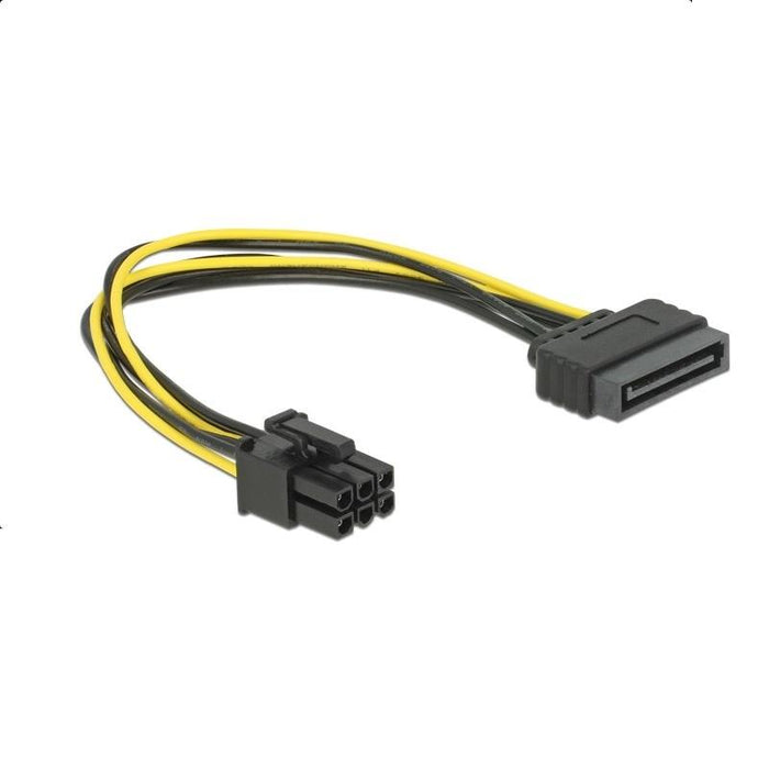 Cable DeLock Power SATA 15 pin to 6 pin PCI Express, 20 cm
