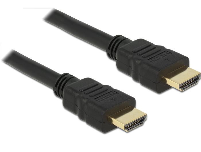Cable Delock High Speed, HDMI male - HDMI A male, 4K, 0.25 m, Ethernet