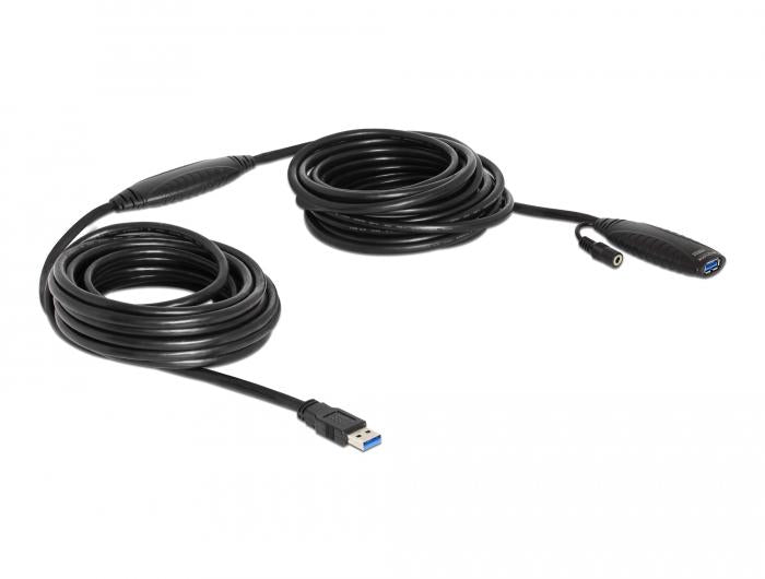 Extension cable DeLock, Active, USB-A male - USB-A female, USB 3.0, 10 m