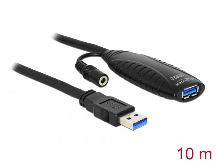 Extension cable DeLock, Active, USB-A male - USB-A female, USB 3.0, 10 m