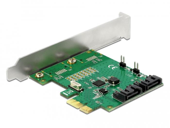 Delock card, PCI Express x1 to 2 port SATA, RAID
