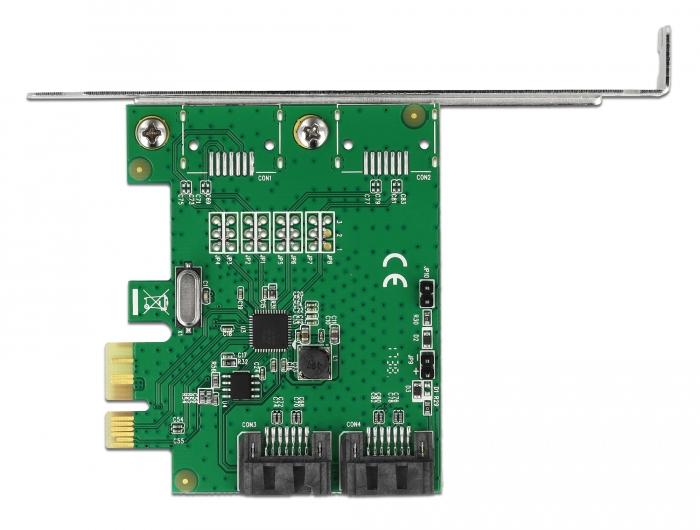 Delock card, PCI Express x1 to 2 port SATA, RAID