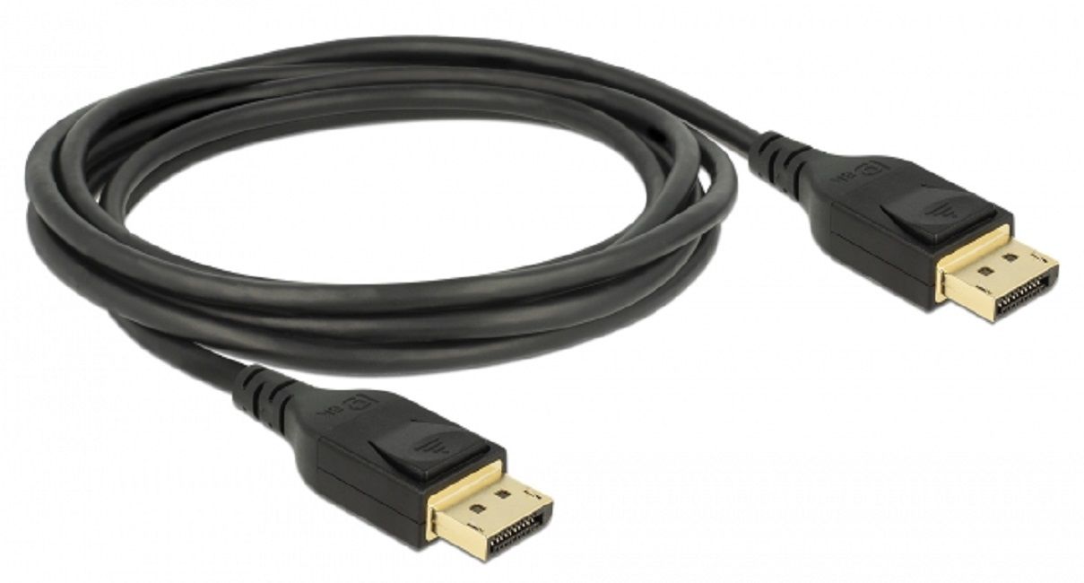 Cable Delock DisplayPort male - DisplayPort male, 2.0m, 8K 60 Hz, Black
