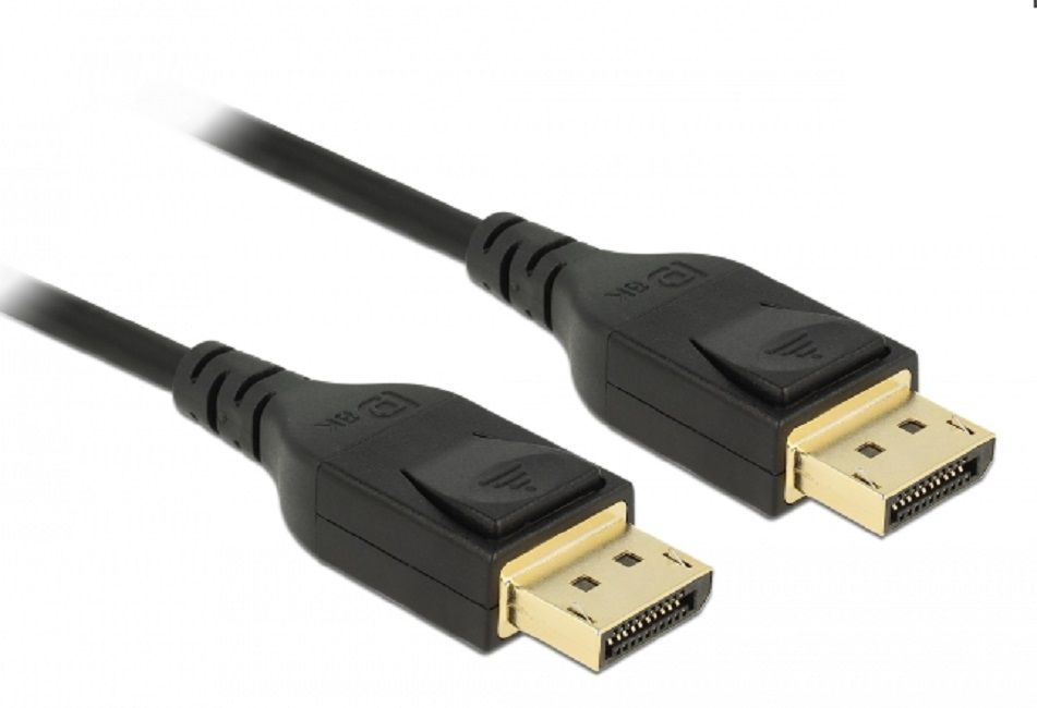 Cable Delock DisplayPort male - DisplayPort male, 2.0m, 8K 60 Hz, Black