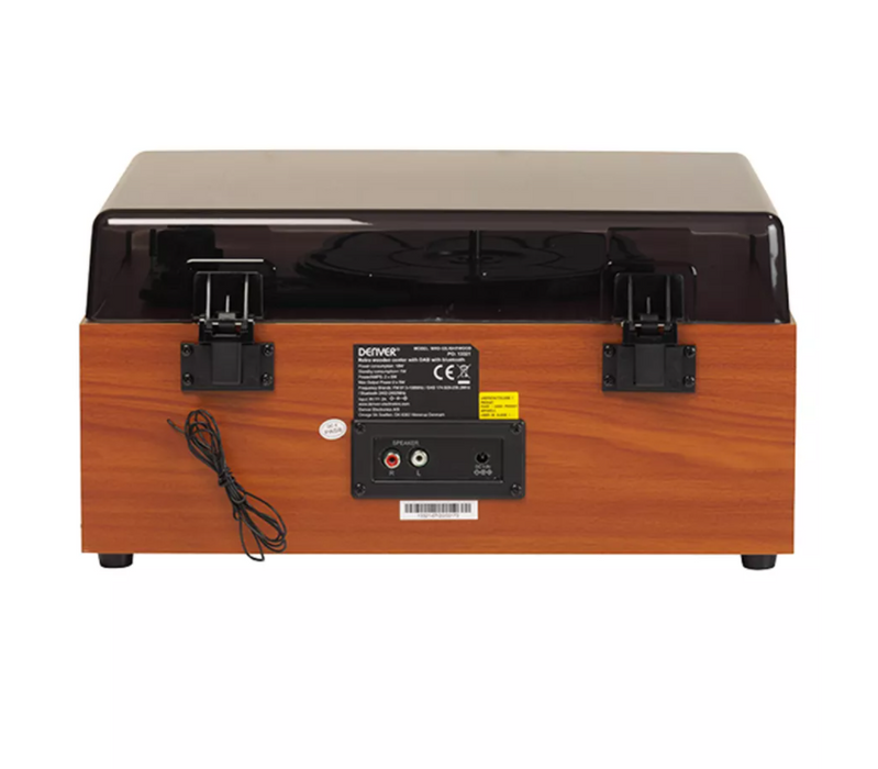 DENVER Retro music center with DAB+ and FM radio MRD-52 LIGHTWOOD