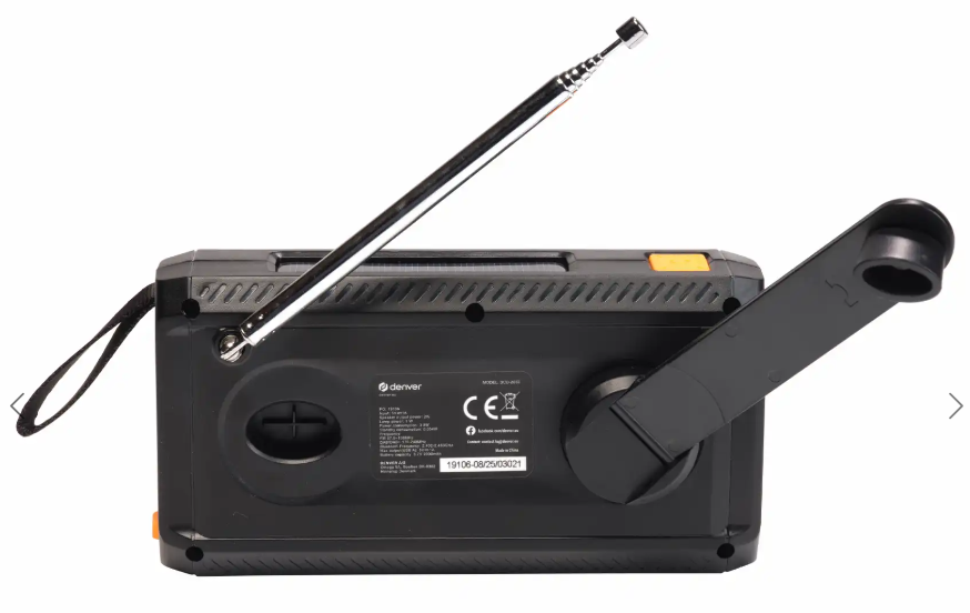 Denver solar radio SCD-2033 with built-in battery