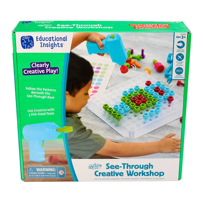 Design & Drill See -Through Creative Workshop Learning Resources EI-4114 - Educational