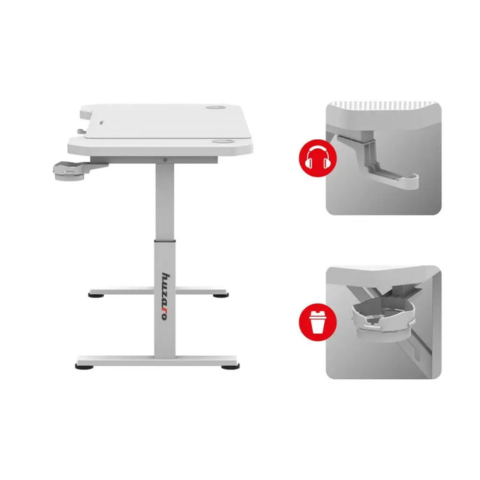 Desk Gaming Huzaro HZ-Hero 2.6 White White - Аксесоари за Игри<<<Компютър Игри<<<Компютри|