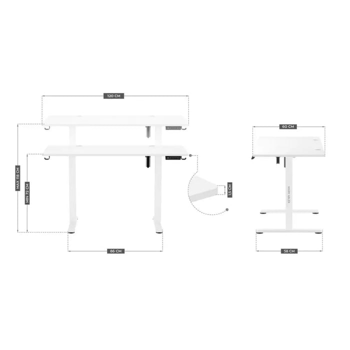 Desk Gaming Mark Adler MA-Leader 7.0 White White - Аксесоари за Игри<<<Компютър Игри<<<Компютри|
