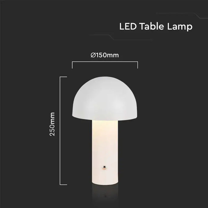 DESK LAMP 3W 200LM WHITE V-TAC - Настолни лампи<<<Вътрешно осветление<<<Мебели и интериор<<<Praktiker&&&Настолни
