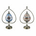 Desk lamp DKD Home Decor 32.5 x 16 x 47.5 cm 32,5 x 16 x 47,5 cm Crystal Metal Multicolour 220 V 50 W (2 Units)