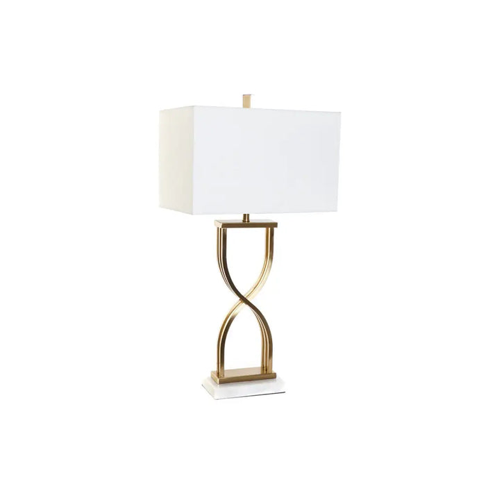 Desk lamp DKD Home Decor 40 x 23 x 79 cm Golden Metal White Marble 40 W 240 V - Декорация и Осветление<<<Дом