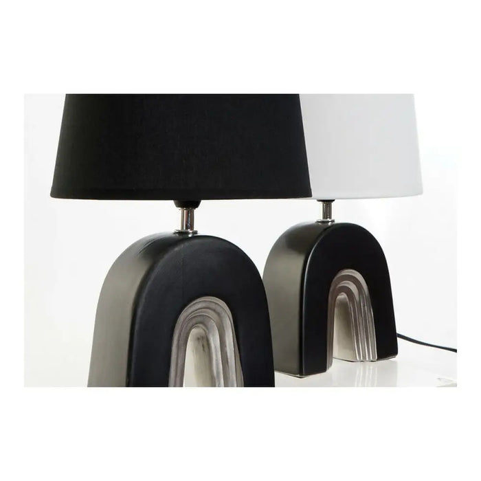 Desk lamp DKD Home Decor Ceramic Black Polyester (20 x 20 x 31 cm) (2 pcs) - Декорация и Осветление<<<Дом