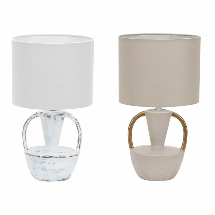 Desk lamp DKD Home Decor Ceramic Polyester 50 W (20 x 20 x 35 cm) (2 Units) - Декорация и Осветление<<<Дом