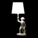 Desk lamp DKD Home Decor White Black Polyester Metal Resin 25W 220 V Monkey (2 pcs) (20 x 20 x 45 cm) - Декорация и