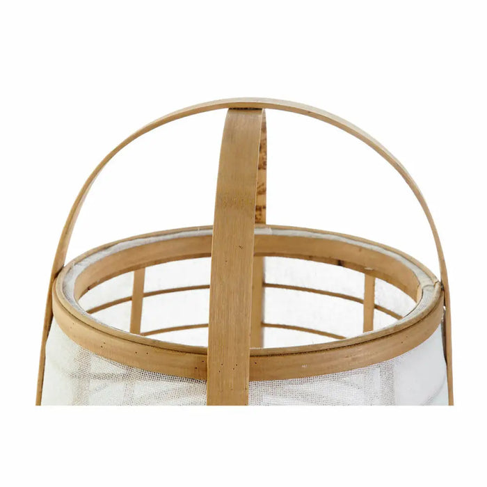 Desk lamp DKD Home Decor White Natural Bamboo 40 W 220 V 32 x 32 x 45,5 cm - Декорация и Осветление<<<Дом