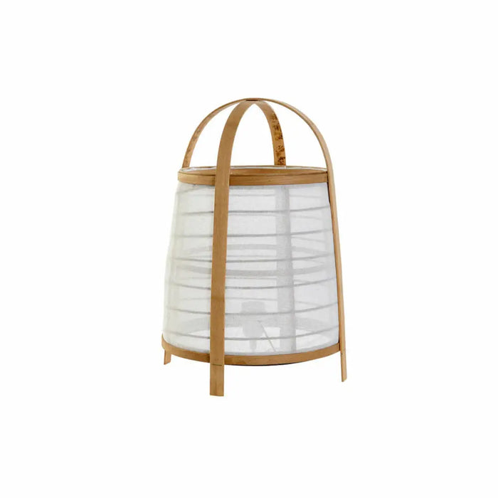 Desk lamp DKD Home Decor White Natural Bamboo 40 W 220 V 32 x 32 x 45,5 cm - Декорация и Осветление<<<Дом