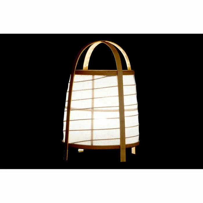 Desk lamp DKD Home Decor White Natural Bamboo 40 W 220 V 32 x 32 x 45,5 cm - Декорация и Осветление<<<Дом